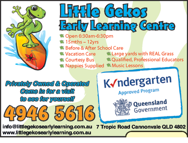 Little Gekos Early Learning Centre - Child Care Find 1